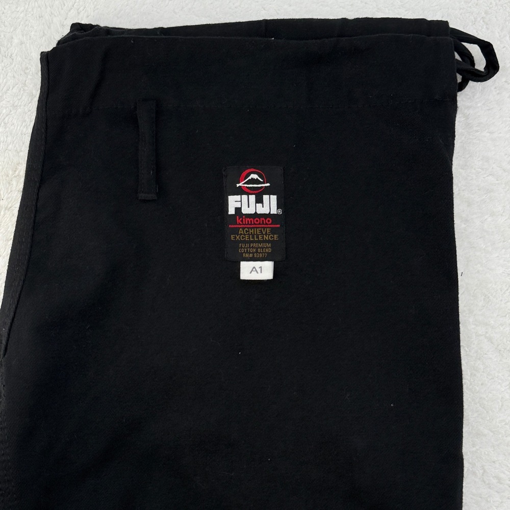 Fuji Kimono Jiu Jitsu Pants Black Martial‎ Arts Size A1